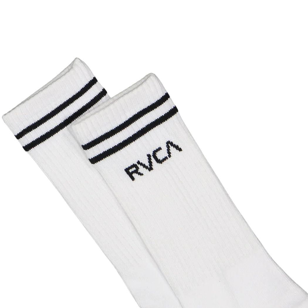 RVCA Union III Crew Socks 5 Pack White