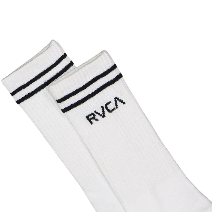 RVCA Union III Crew Socks 5 Pack White
