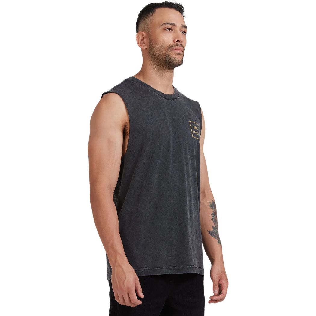 RVCA VA All The Ways Muscle Black Acid