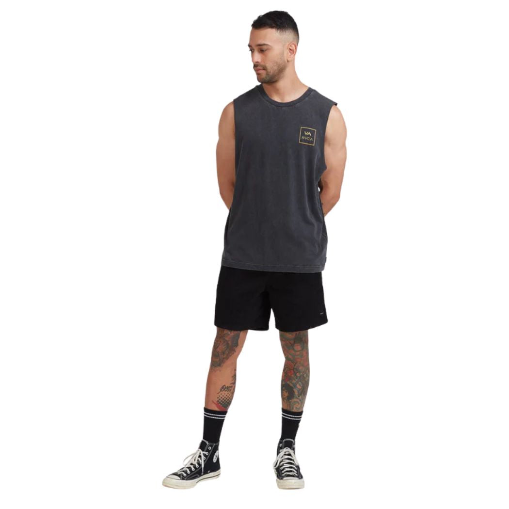 RVCA VA All The Ways Muscle Black Acid