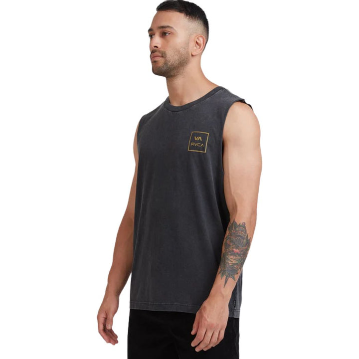 RVCA VA All The Ways Muscle Black Acid