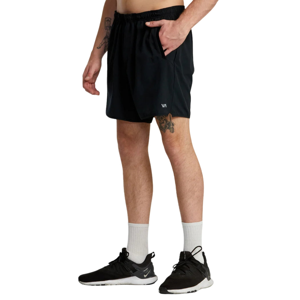RVCA Yogger Stretch 17 Walkshort Black