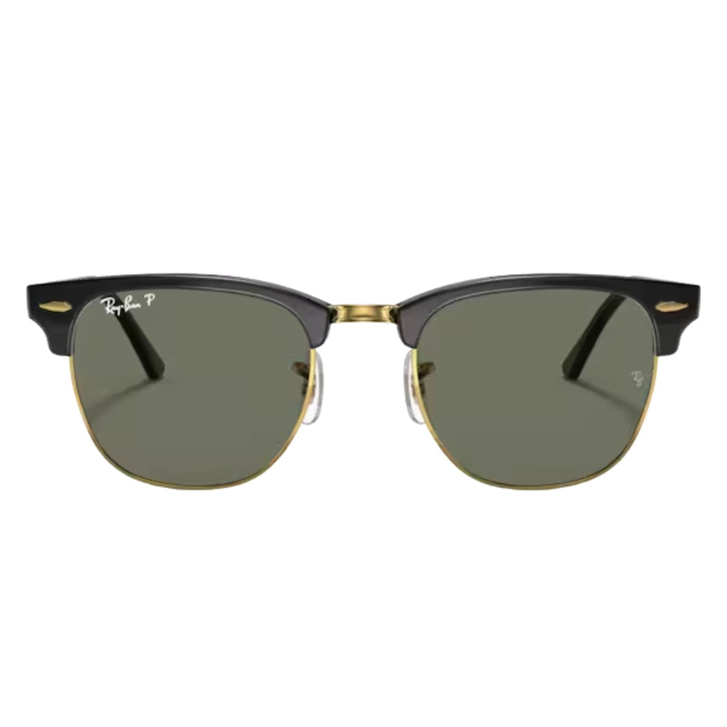 Ray Ban RB3016 Clubmaster Classic Black G15 Green Polar 55