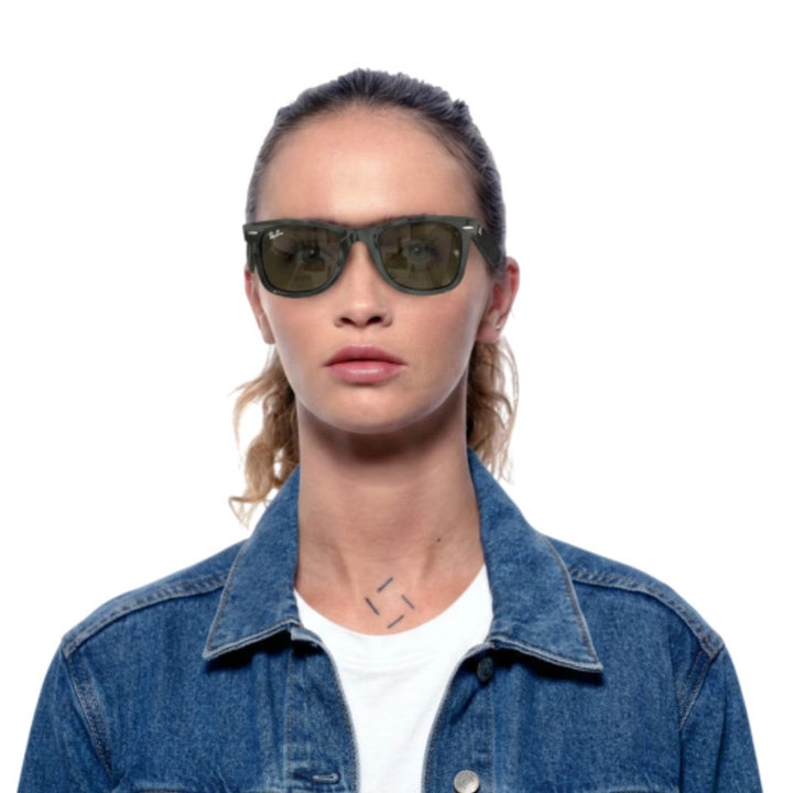 Ray Ban RB2140 Original Wayfarer Bio Based Black Green