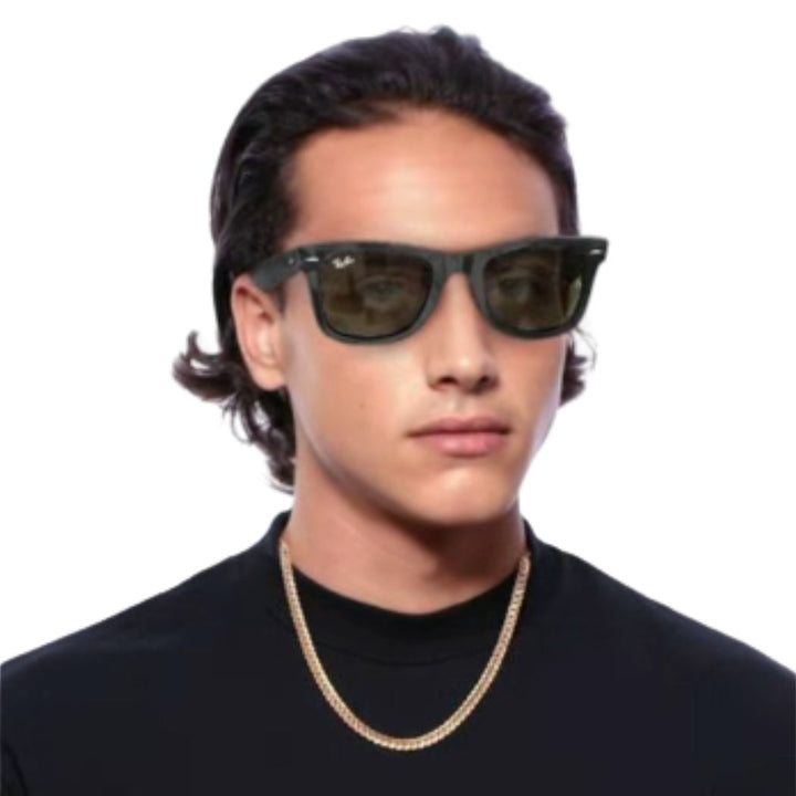 Ray Ban RB2140 Original Wayfarer Bio Based Black Green