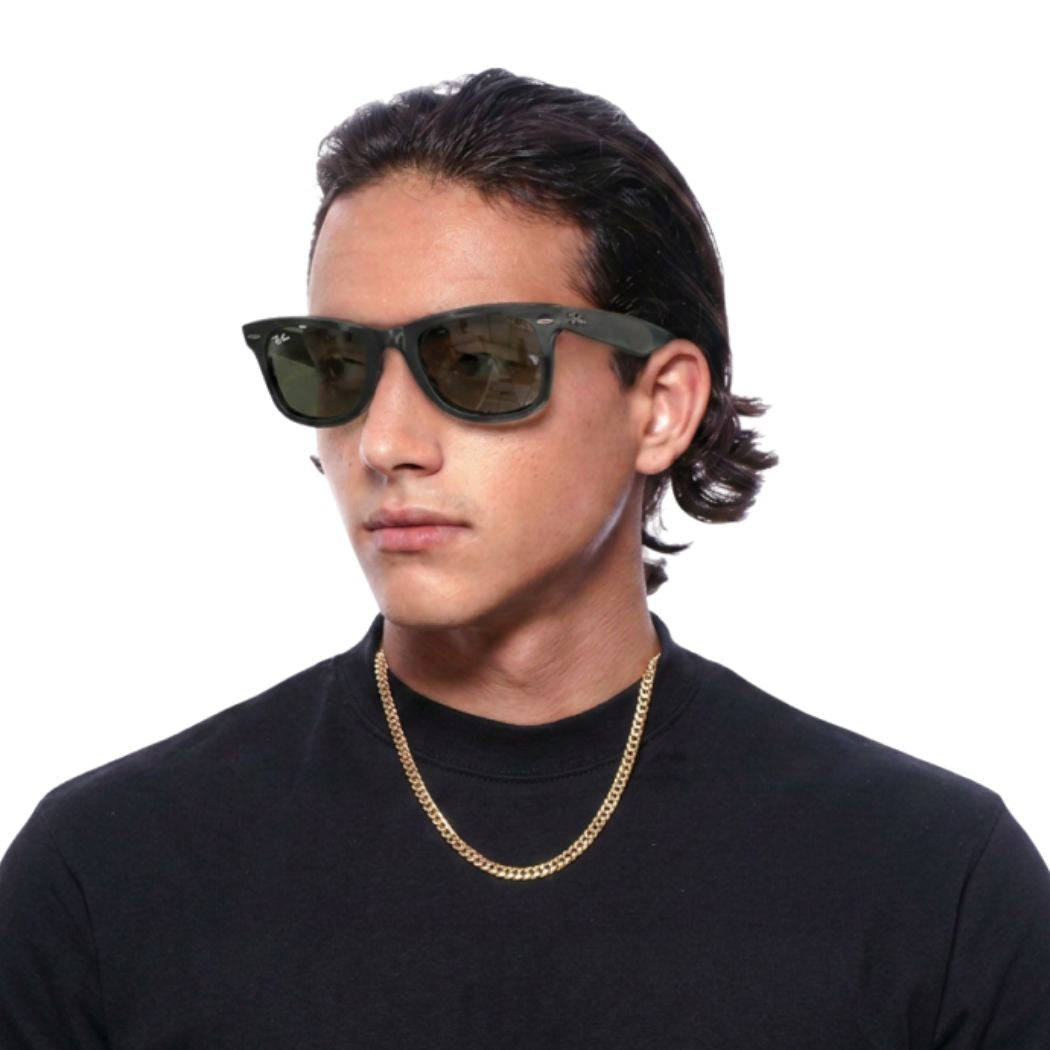 Ray Ban RB2140 Original Wayfarer Bio Based Black Green