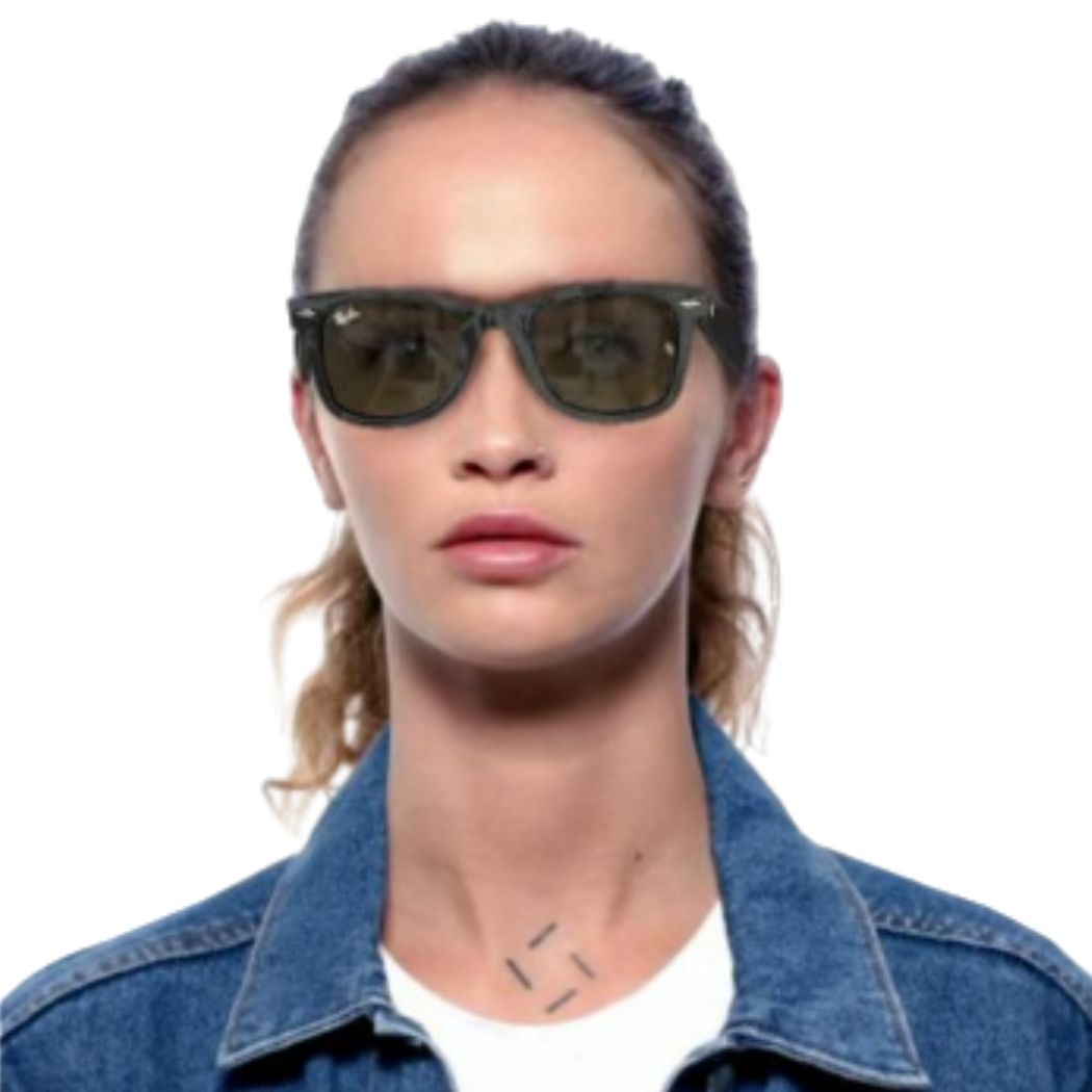 Ray Ban RB2140 Original Wayfarer Bio Based Black Green