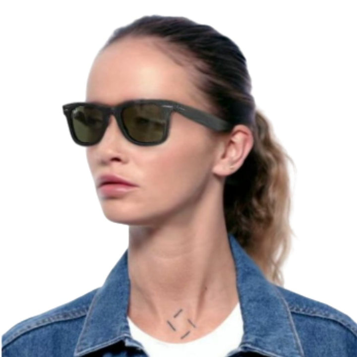 Ray Ban RB2140 Original Wayfarer Bio Based Black Green