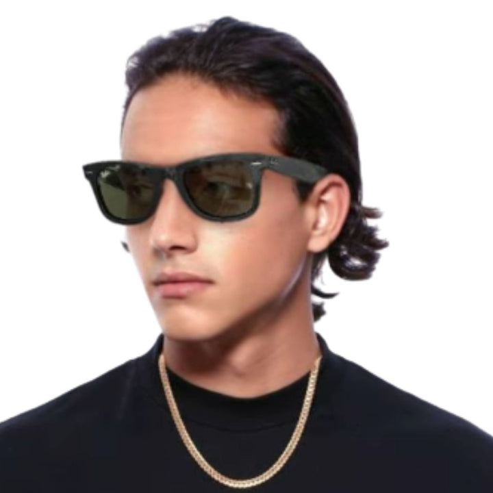 Ray Ban RB2140 Original Wayfarer Bio Based Black Green