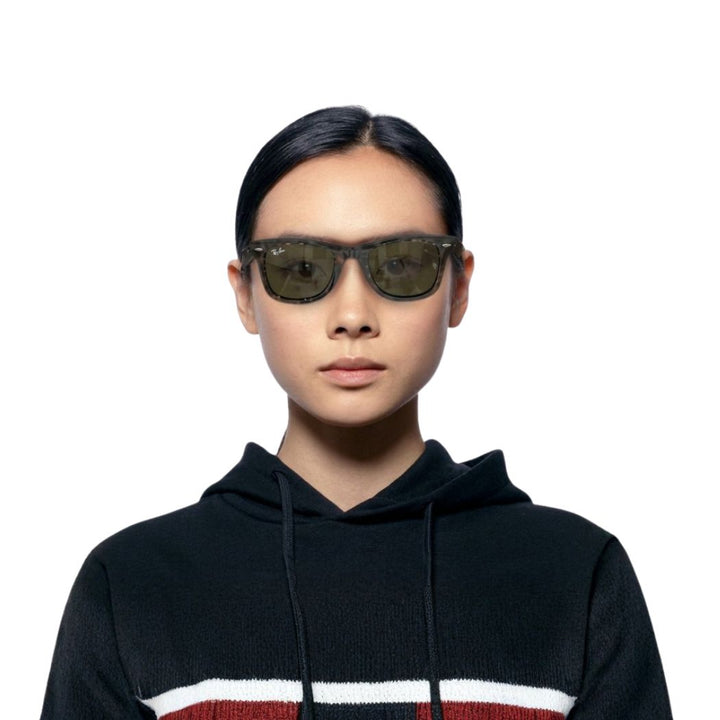 Ray Ban RB2140 Original Wayfarer Bio Based Havana Green
