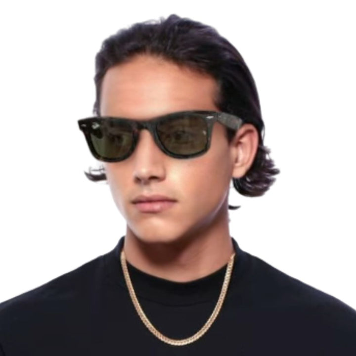 Ray Ban RB2140 Original Wayfarer Bio Based Havana Green