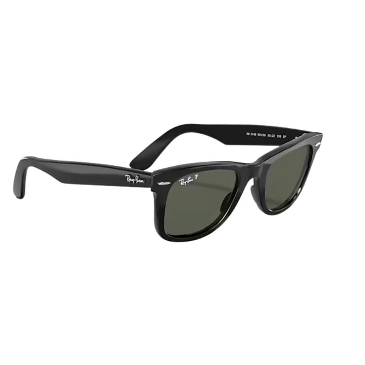 Ray Ban RB2140 Original Wayfarer Classic Black Green Polar