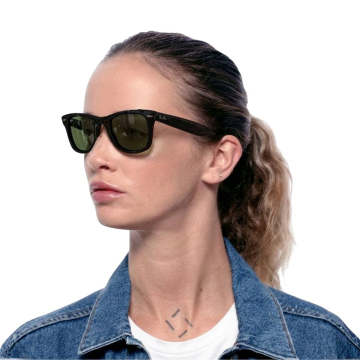 Ray Ban RB2140 Original Wayfarer Classic Black Green Polar