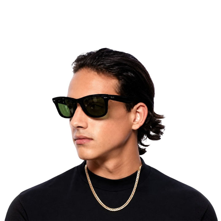 Ray Ban RB2140 Original Wayfarer Classic Black Green Polar