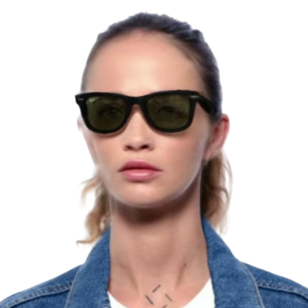 Ray Ban RB2140 Original Wayfarer Classic Black Green Polar