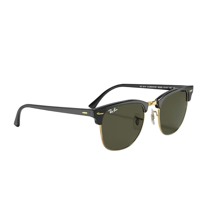 Ray Ban RB3016 Clubmaster Black On Arista G15 Green