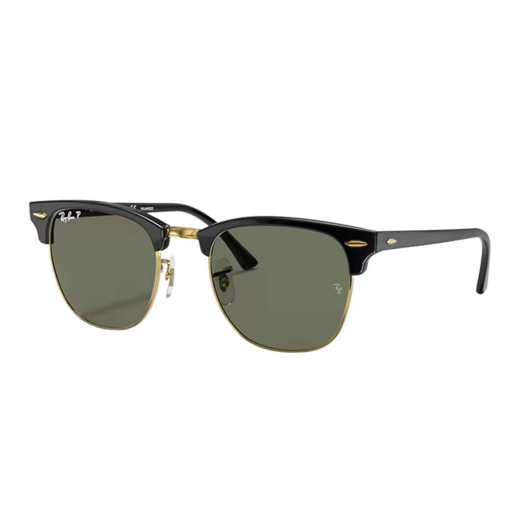 Ray Ban RB3016 Clubmaster Classic Black G15 Green Polar 55