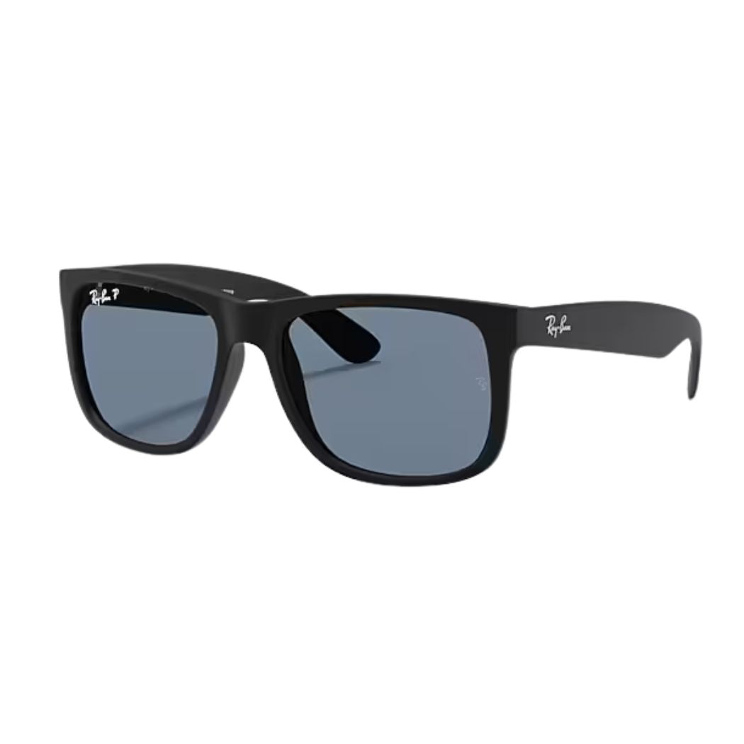 Ray Ban RB4165 Justin Classic Rubber Black Dark Blue Polar