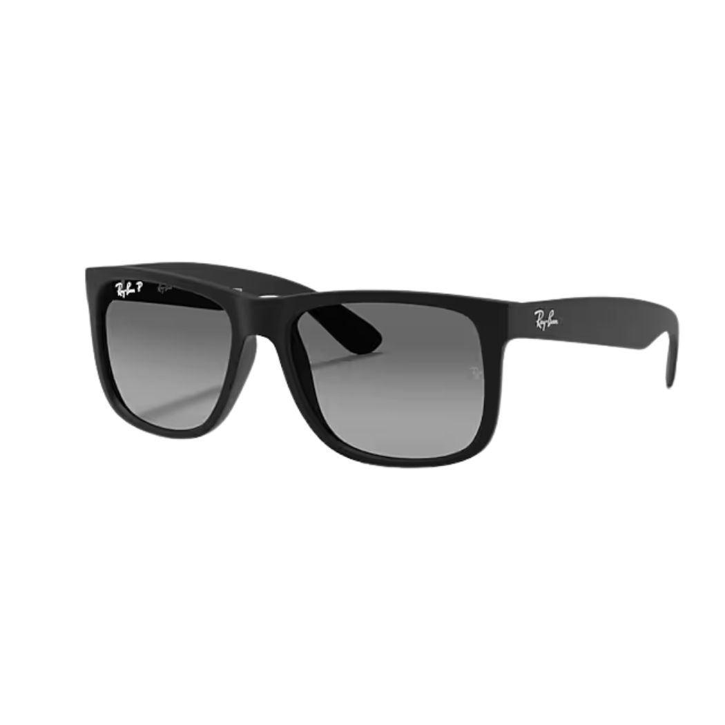 Ray Ban RB4165 Justin Classic Rubber Black Light Grey Gradient Grey Polar