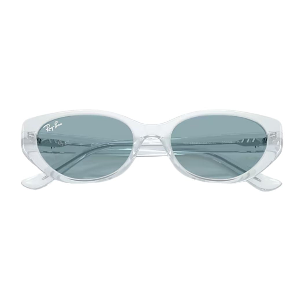 Ray Ban RB4457D  Bio Based Transparent Ice Blue