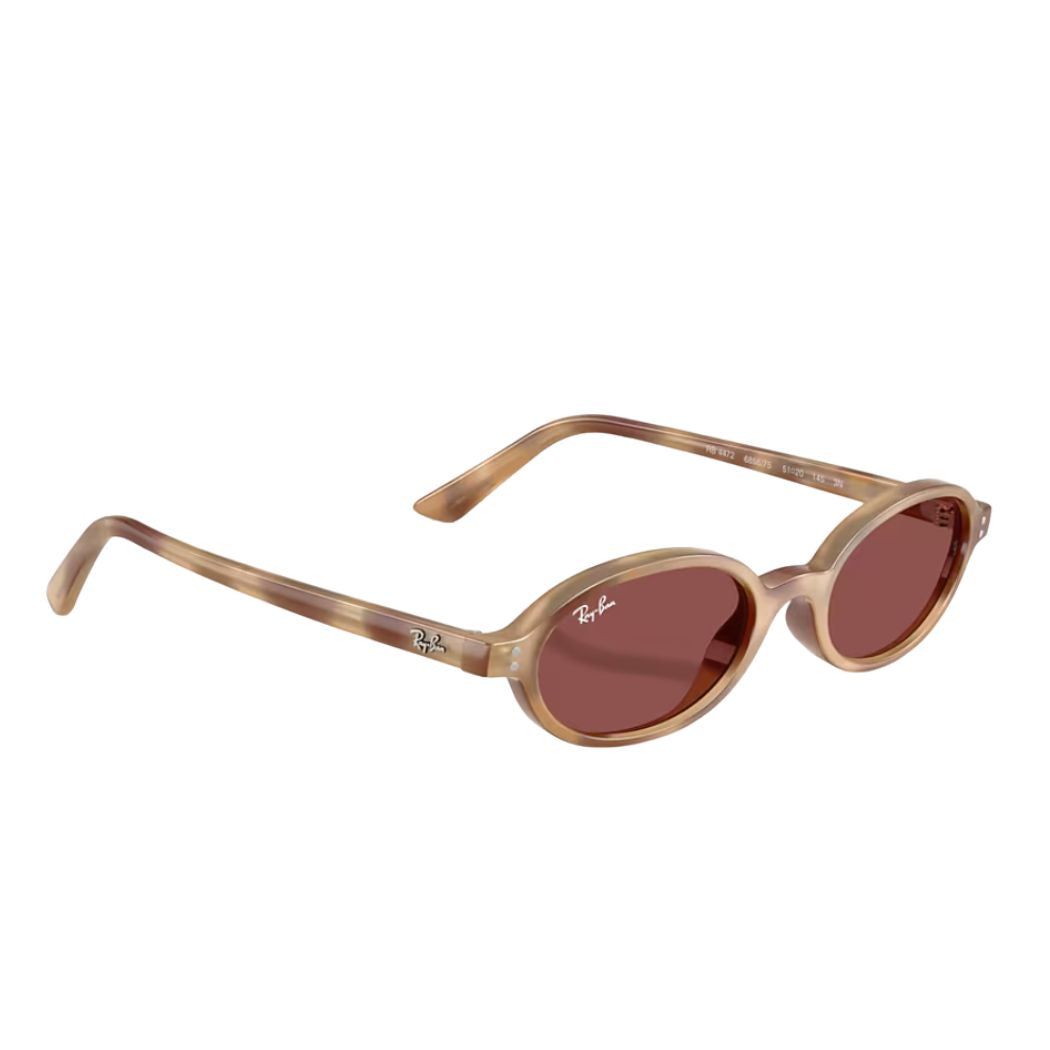 Ray Ban RB4472 Khal Bio Based Cream Havana Dark Violet