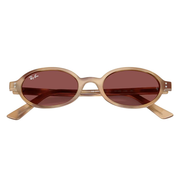 Ray Ban RB4472 Khal Bio Based Cream Havana Dark Violet