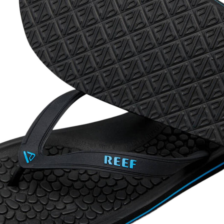 Reef G Land Thong Black Blue