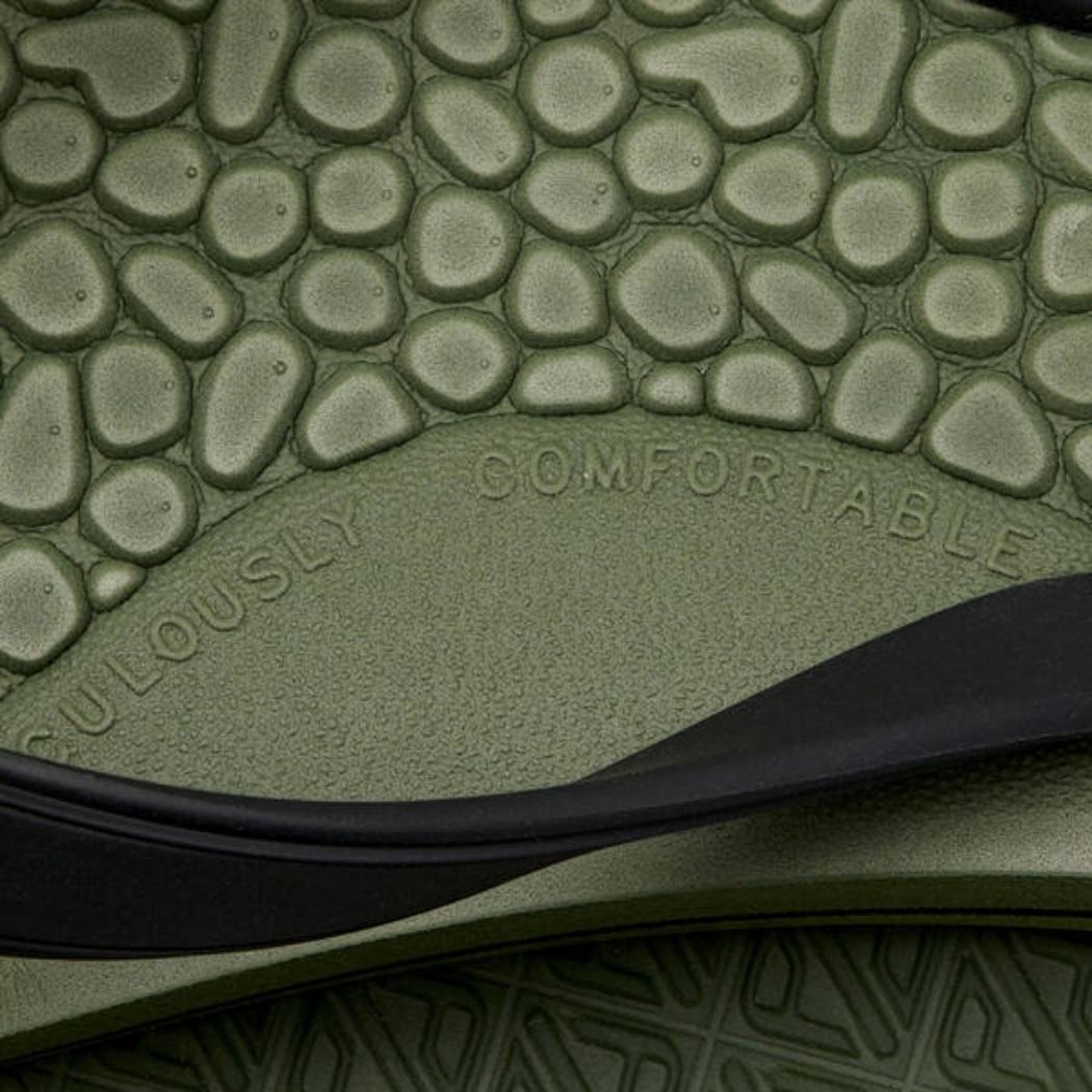 Reef G Land Thong Olive Black