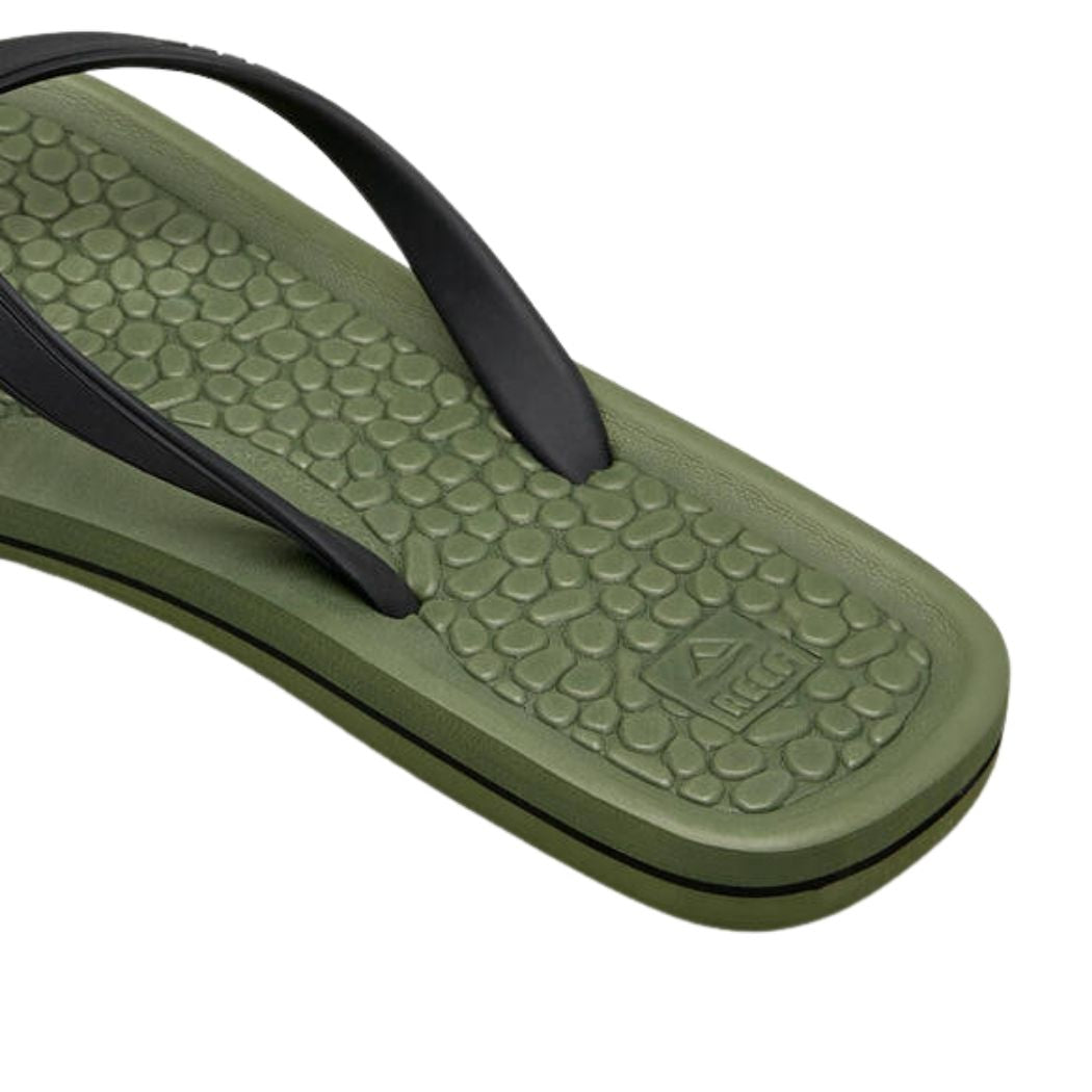 Reef G Land Thong Olive Black