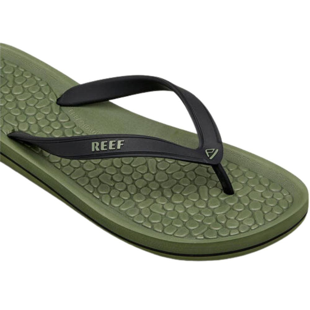 Reef G Land Thong Olive Black