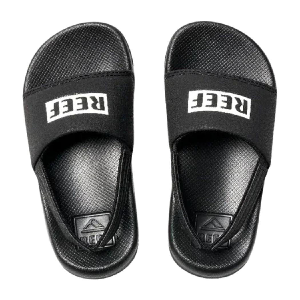 Reef Kids Little One Slide Black White