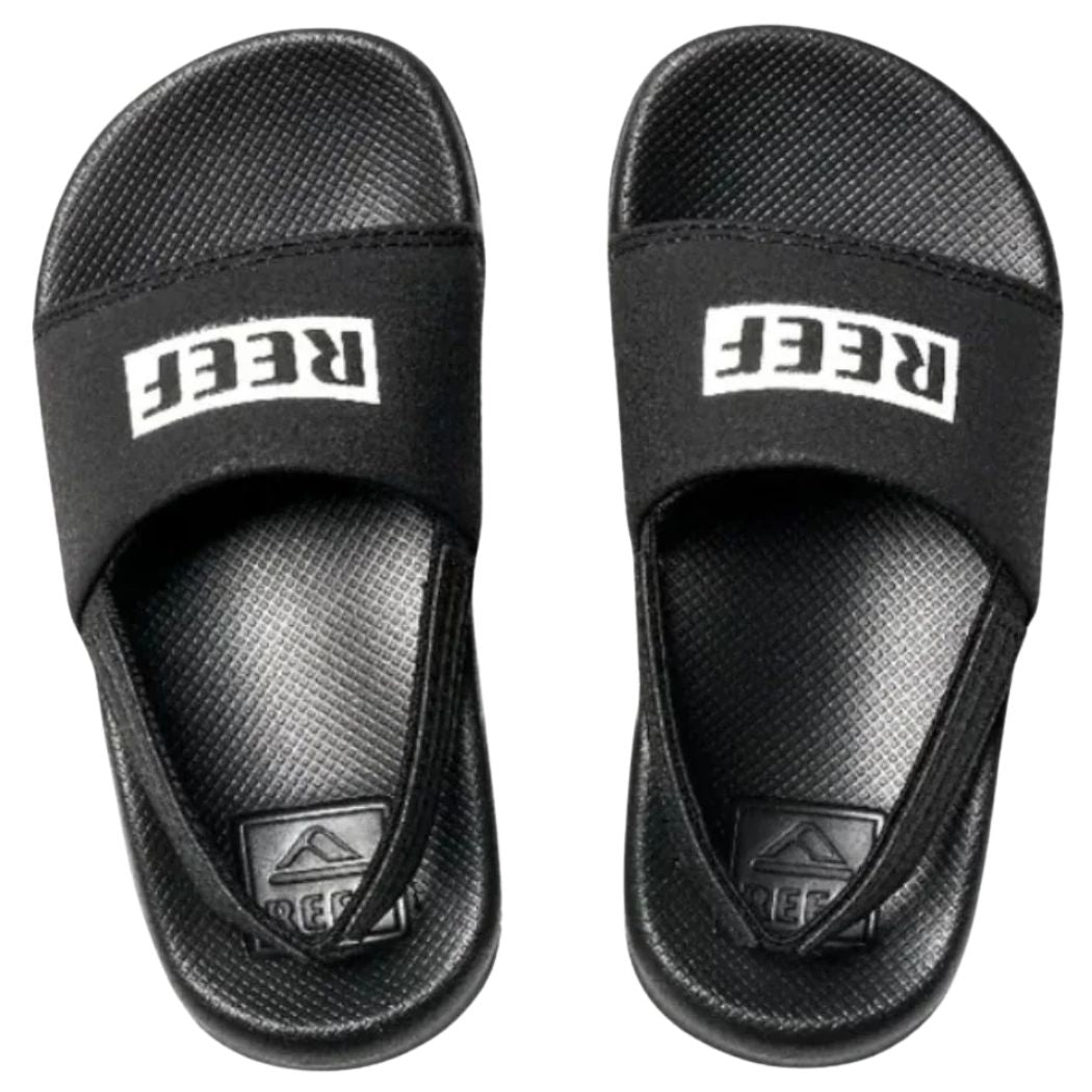 Reef Kids One Slide Black White