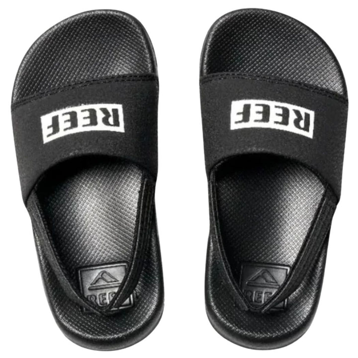Reef Kids One Slide Black White