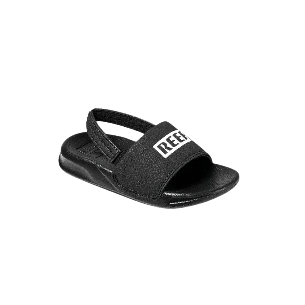 Reef Toddler Little One Slide Black White