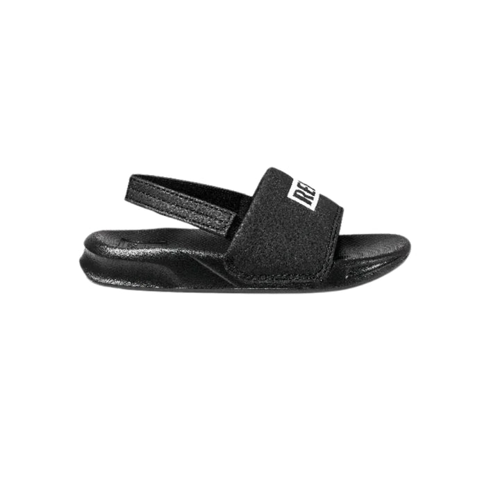 Reef Toddler Little One Slide Black White