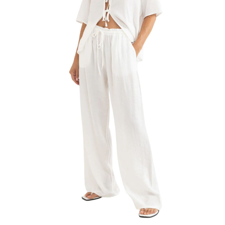 Rhythm Airlie Beach Pant White