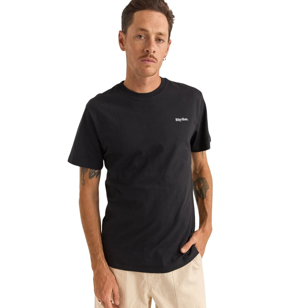 Rhythm Brand Tee Black