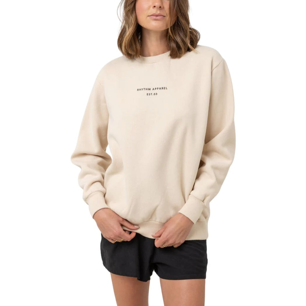 Rhythm Classic Brand Fleece Oat