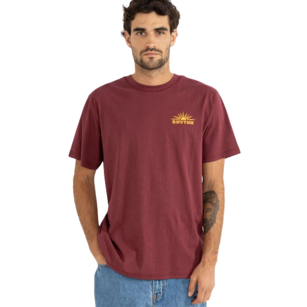 Rhythm Frame Tee Merlot
