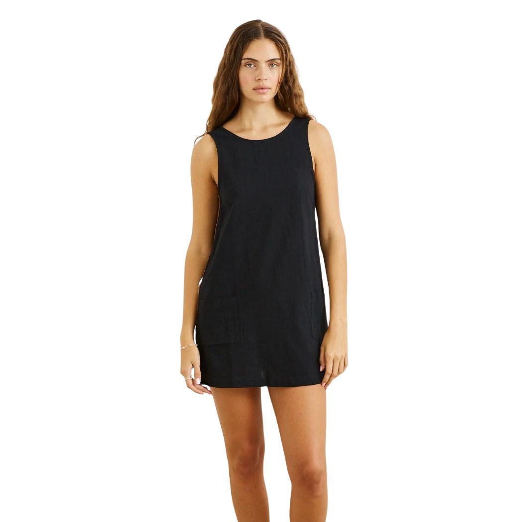 Rhythm Hanalei Mini Dress Black