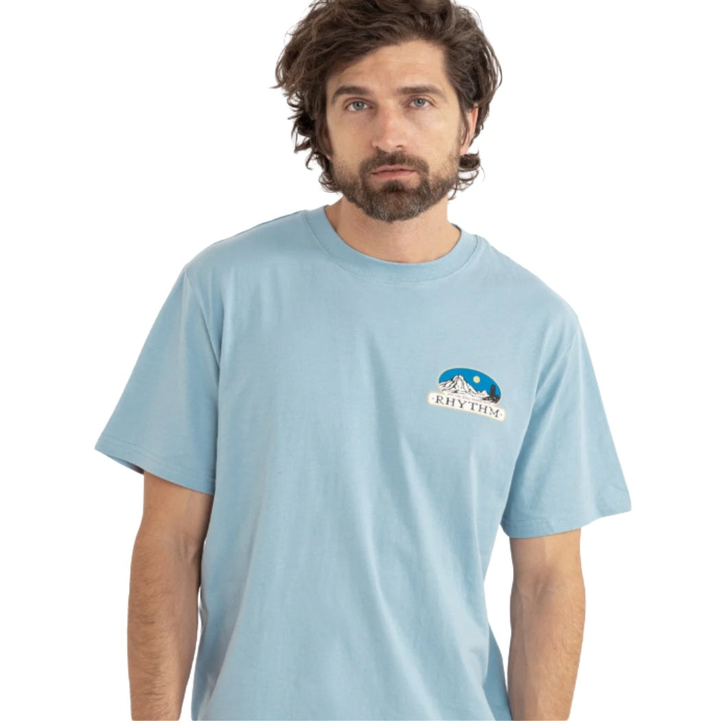 Rhythm Horizon Tee Dusty Blue