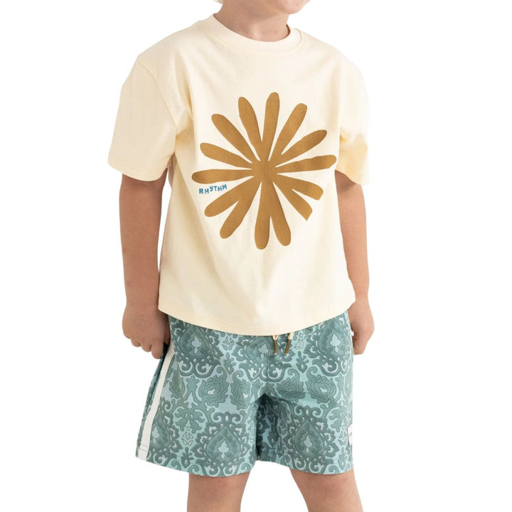 Rhythm Kids Sun RA Tee Natural White