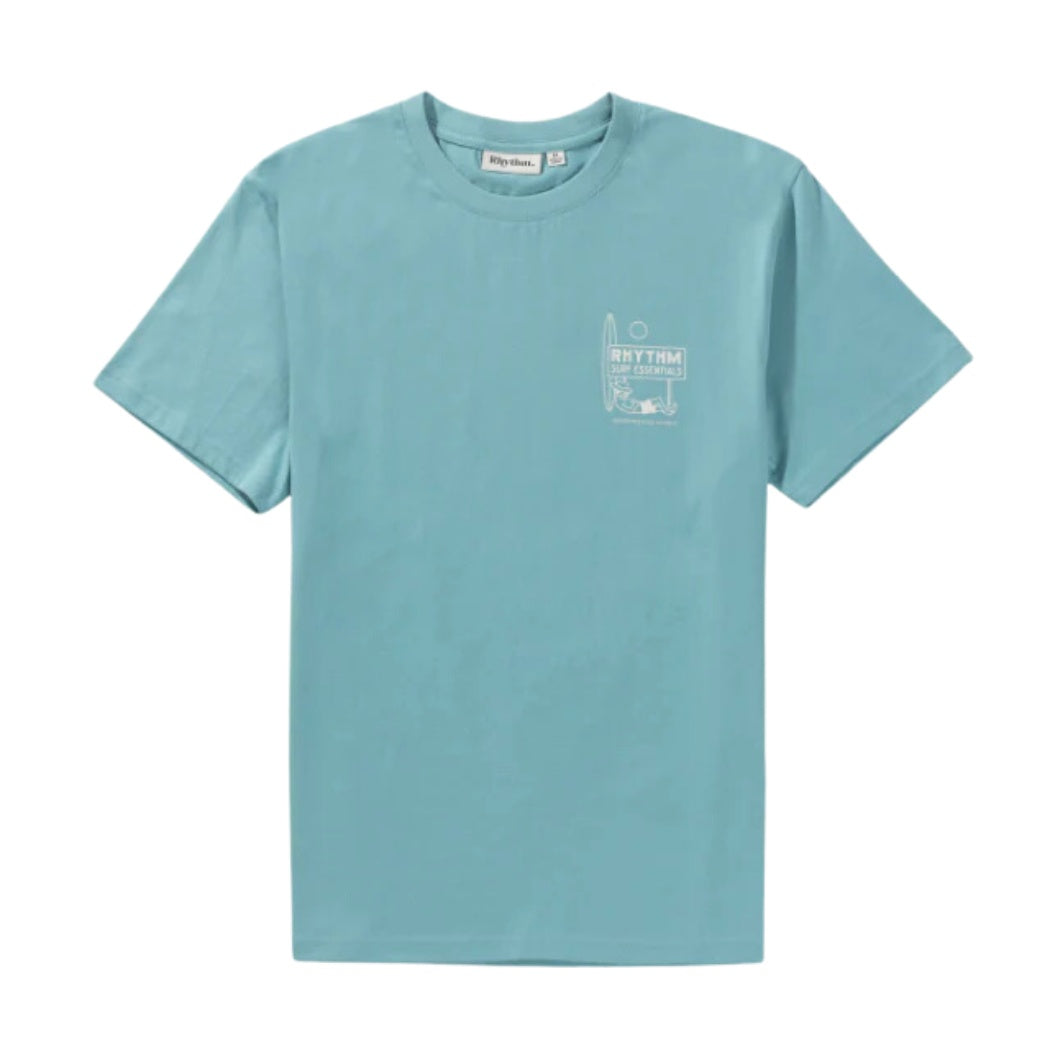 Rhythm Lull Short Sleeve Tee Mineral Blue