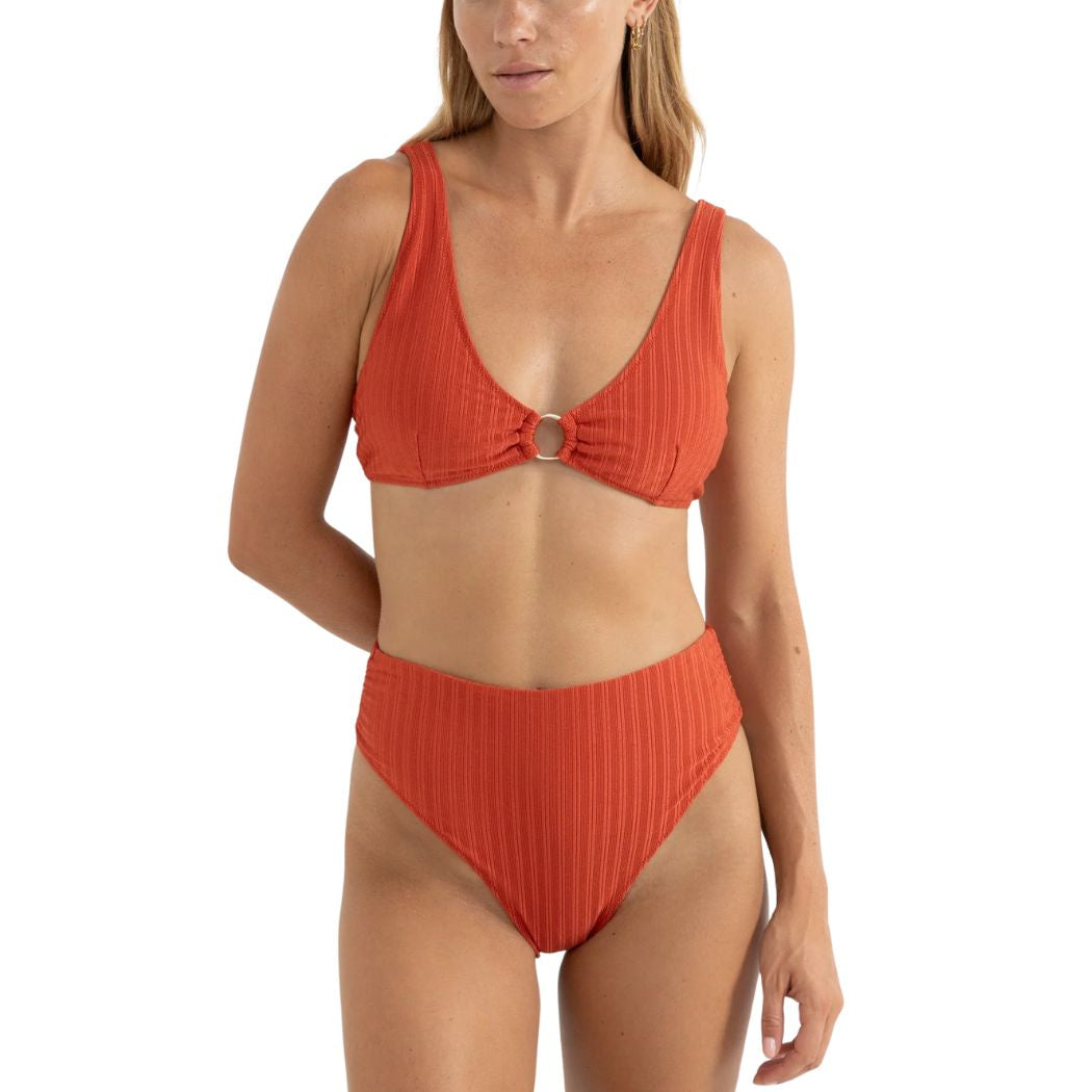 Rhythm Pacific Rib Support Tall Tri Top Fire
