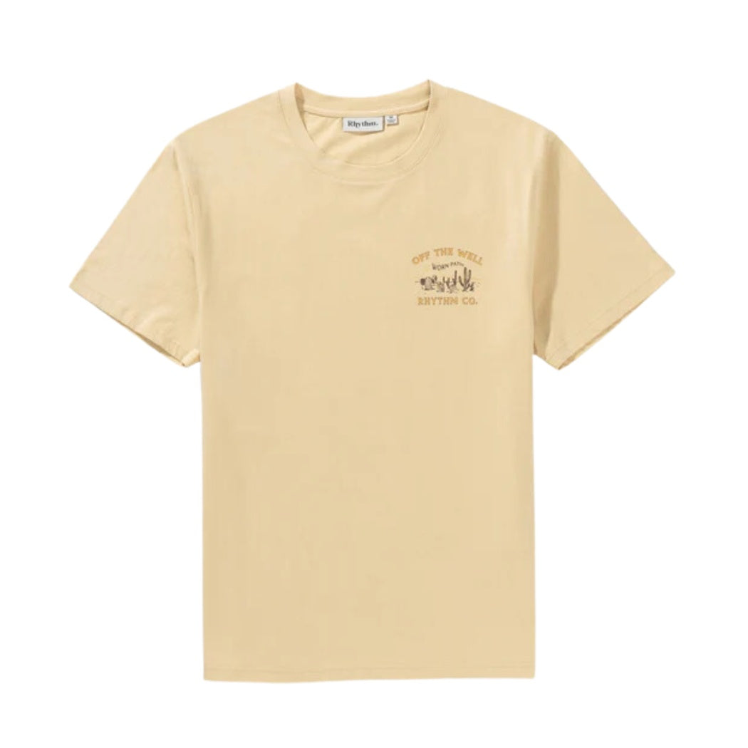  Rhythm Worn Path Short Sleeve Tee Sand 