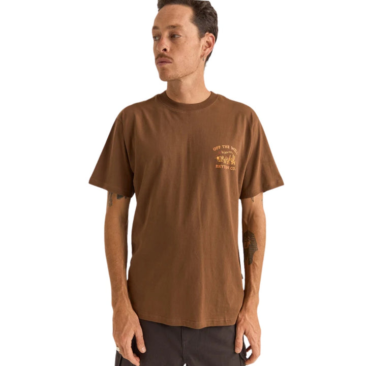 Rhythm Worn Path Tee Chocolate