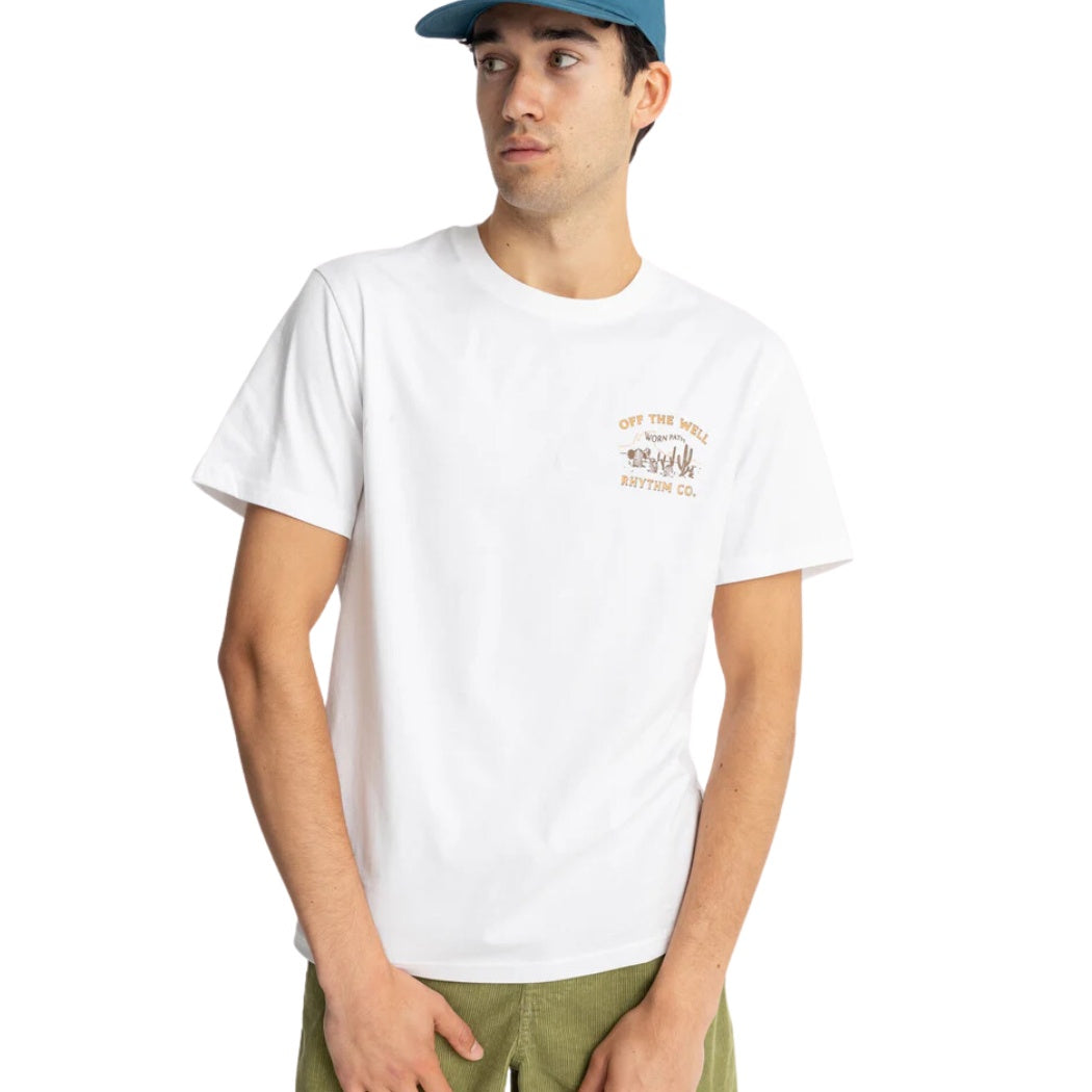 Rhythm Worn Path Short Sleeve Tee Vintage White