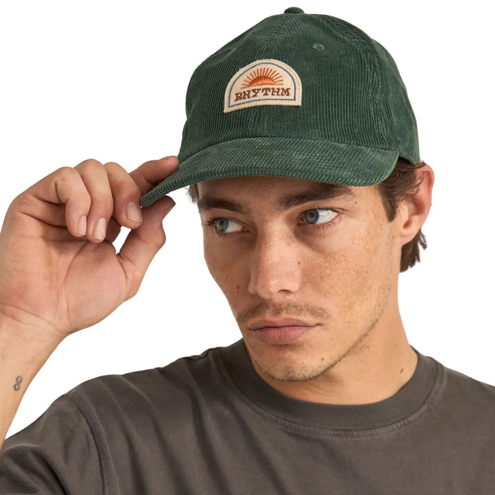 Rhythm Awake Cord Cap Vintage Green