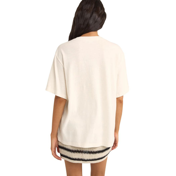Rhythm Bloom Studio Oversized Tee Vintage White
