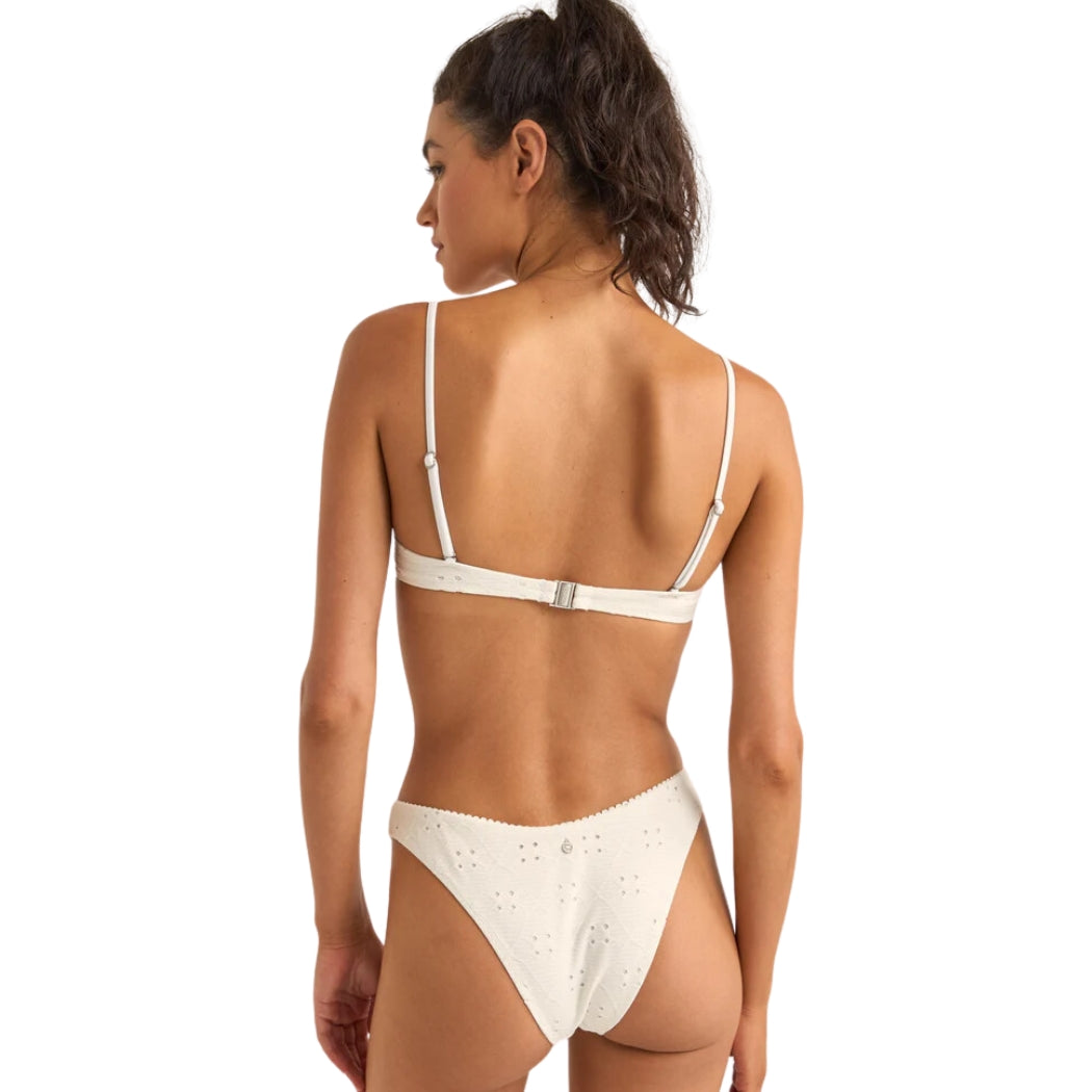 Rhythm Brighton Eyelet Pico Underwire Top Ivory